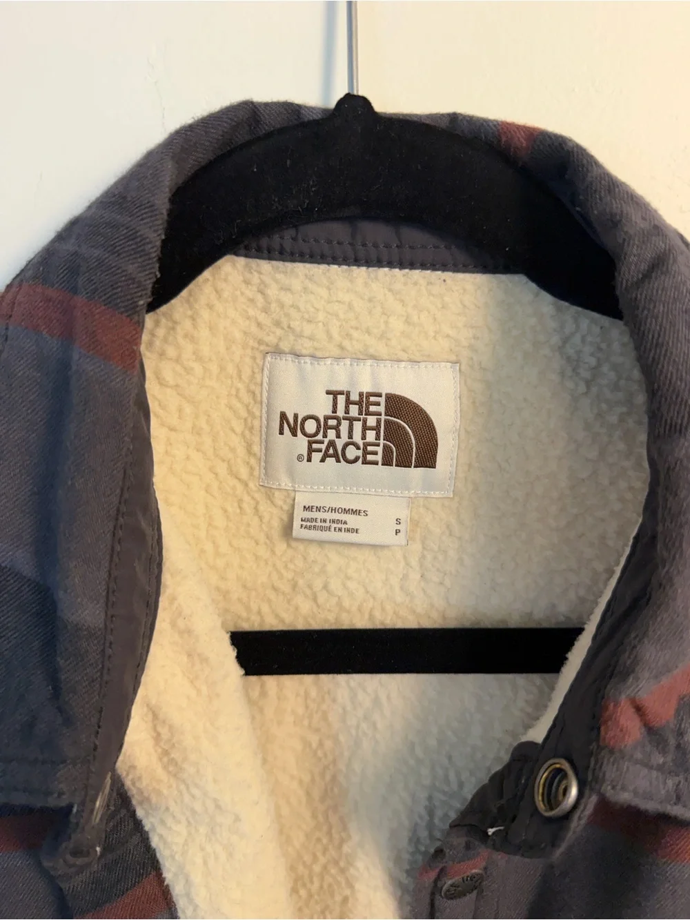 The North Face plaid shirt
